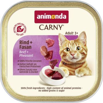 Animonda Cat Carny Adult Rind & Fasan 85g (Menge: 32 je Bestelleinheit)