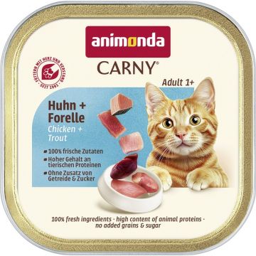 Animonda Cat Carny Adult Huhn & Forelle 85g (Menge: 32 je Bestelleinheit)