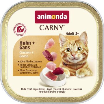Animonda Cat Carny Adult Huhn & Gans 85g (Menge: 32 je Bestelleinheit)