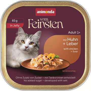 Animonda Cat vom Feinsten in Jelly Adult mit Huhn & Leber 85g (Menge: 32 je Bestelleinheit)