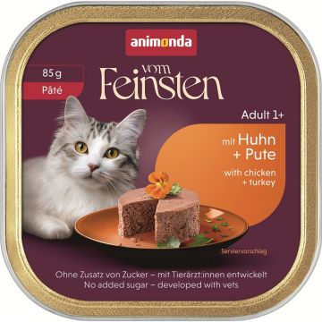 Animonda Cat vom Feinsten Adult P&acirc;t&eacute; mit Huhn & Pute 85g (Menge: 32 je Bestelleinheit)