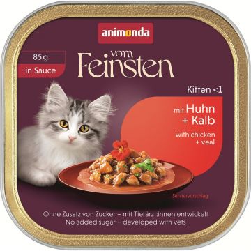 Animonda Cat vom Feinsten in Sauce Kitten mit Huhn & Kalb 85g (Menge: 32 je Bestelleinheit)