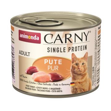 Animonda Cat Carny Adult Single Protein Pute pur 200g (Menge: 6 je Bestelleinheit) Animonda Cat Carny Adult Single Protein Pute pur 200g (Menge: 6 je Bestelleinheit)