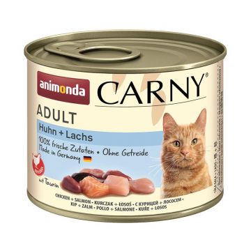 Animonda Cat Carny Adult Huhn & Lachs 200g (Menge: 6 je Bestelleinheit) Animonda Cat Carny Adult Huhn & Lachs 200g (Menge: 6 je Bestelleinheit)