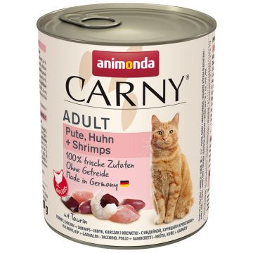 Animonda Cat Carny Adult Pute, Huhn & Shrimps 800g (Menge: 6 je Bestelleinheit) Animonda Cat Carny Adult Pute, Huhn & Shrimps 800g (Menge: 6 je Bestelleinheit)