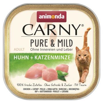 Animonda Cat Carny Adult Pure & Mild Huhn & Katzenminze 100g (Menge: 32 je Bestelleinheit) Animonda Cat Carny Adult Pure & Mild Huhn & Katzenminze 100g (Menge: 32 je Bestelleinheit)