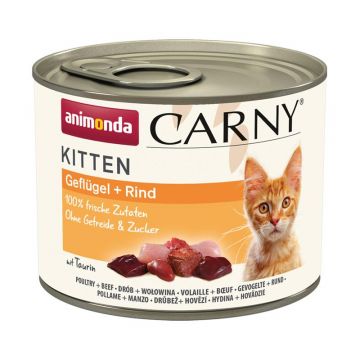 Animonda Cat Carny Kitten Geflügel & Rind 200g (Menge: 12 je Bestelleinheit) Animonda Cat Carny Kitten Geflügel & Rind 200g (Menge: 12 je Bestelleinheit)