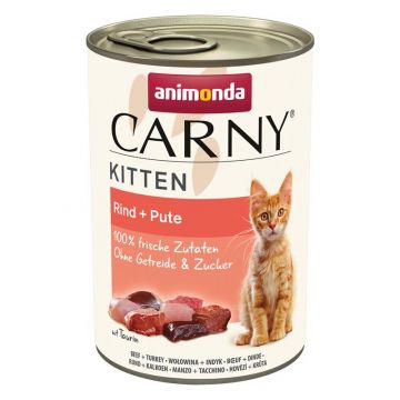 Animonda Cat Carny Kitten Rind & Pute 400g (Menge: 12 je Bestelleinheit) Animonda Cat Carny Kitten Rind & Pute 400g (Menge: 12 je Bestelleinheit)