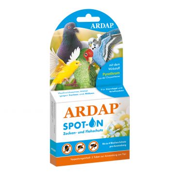 Ardap Spot-On für Ziervögel/Brieftauben 2 x 4.0 ml