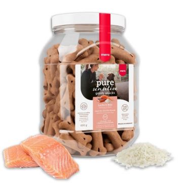 Mera Dog Pure Sensitive Goody Snack Lachs & Reis 600g Mera Dog Pure Sensitive Goody Snack Lachs & Reis 600g