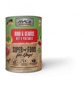 MACs Dog Rind & Gemüse 400g (Menge: 6 je Bestelleinheit)