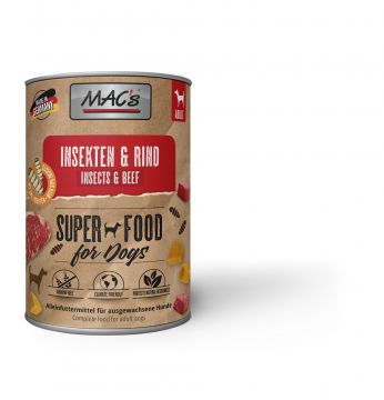 MACs Dog Insekten & Rind 400g (Menge: 6 je Bestelleinheit)
