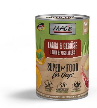 Macs Dog Lamm & Gemüse 400g (Menge: 6 je Bestelleinheit)