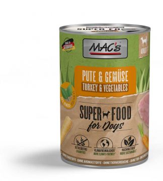 Macs Dog Pute & Gem&uuml;se 400g (Menge: 6 je Bestelleinheit)