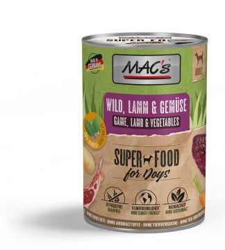 MACs Dog Wild, Lamm & Gem&uuml;se 6x400g (Menge: 6 je Bestelleinheit)
