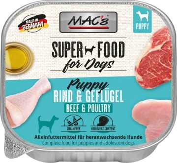 MACs Dog Puppy Rind & Geflügel 150g (Menge: 10 je Bestelleinheit)