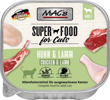 MACs Cat Huhn & Lamm 100g (Menge: 16 je Bestelleinheit) MACs Cat Huhn & Lamm 100g (Menge: 16 je Bestelleinheit)