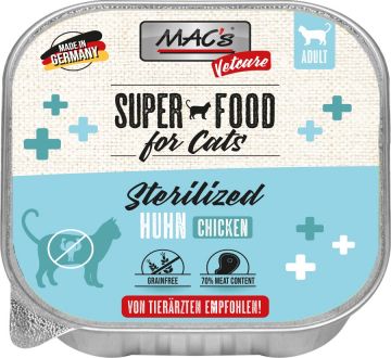 MACs Cat Vetcare Huhn Sterilized 100g (Menge: 16 je Bestelleinheit) MACs Cat Vetcare Huhn Sterilized 100g (Menge: 16 je Bestelleinheit)