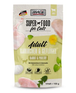 MACs Cat Pouch Kaninchen & Geflügel 100g (Menge: 12 je Bestelleinheit) MACs Cat Pouch Kaninchen & Geflügel 100g (Menge: 12 je Bestelleinheit)