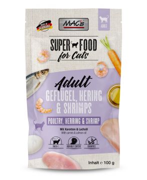 MACs Cat Pouch Geflügel, Hering & Shrimps 100g (Menge: 12 je Bestelleinheit) MACs Cat Pouch Geflügel, Hering & Shrimps 100g (Menge: 12 je Bestelleinheit)