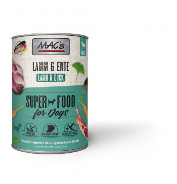 MACs Dog Lamm & Ente 400g (Menge: 6 je Bestelleinheit)