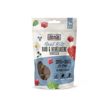MACs Dog Meat Bits Rind & Heidelbeere 90g MACs Dog Meat Bits Rind & Heidelbeere 90g