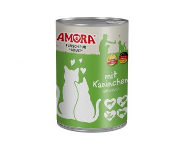 AMORA Cat Fleisch Pur Kaninchen 400g (Menge: 6 je Bestelleinheit) AMORA Cat Fleisch Pur Kaninchen 400g (Menge: 6 je Bestelleinheit)
