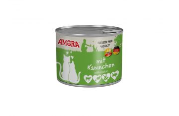 AMORA Cat Fleisch Pur mit Kaninchen 200g (Menge: 6 je Bestelleinheit) AMORA Cat Fleisch Pur mit Kaninchen 200g (Menge: 6 je Bestelleinheit)