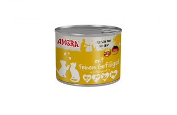 AMORA Cat Fleisch Pur Kitten mit feinem Geflügel 200g (Menge: 6 je Bestelleinheit) AMORA Cat Fleisch Pur Kitten mit feinem Geflügel 200g (Menge: 6 je Bestelleinheit)
