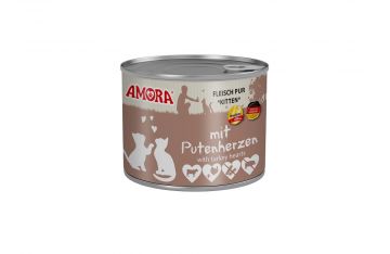 AMORA Cat Fleisch Pur Kitten mit Putenherzen 200g (Menge: 6 je Bestelleinheit) AMORA Cat Fleisch Pur Kitten mit Putenherzen 200g (Menge: 6 je Bestelleinheit)