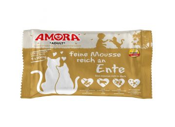 AMORA Cat PB Flowpack feine Mousse reich an Ente 4x100g (Menge: 10 je Bestelleinheit) AMORA Cat PB Flowpack feine Mousse reich an Ente 4x100g (Menge: 10 je Bestelleinheit)