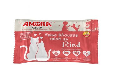 AMORA Cat PB Flowpack feine Mousse reich an Rind 4x100g (Menge: 10 je Bestelleinheit) AMORA Cat PB Flowpack feine Mousse reich an Rind 4x100g (Menge: 10 je Bestelleinheit)