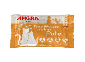 AMORA Cat PB Flowpack feine Mousse reich an Pute 4x100g (Menge: 10 je Bestelleinheit) AMORA Cat PB Flowpack feine Mousse reich an Pute 4x100g (Menge: 10 je Bestelleinheit)