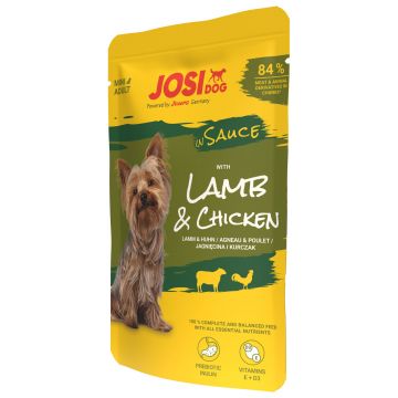 JosiDog Lamb & Chicken in Sauce 100g (Menge: 24 je Bestelleinheit)