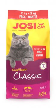 JosiCat Sterilised Classic 15 + 3kg