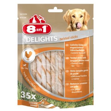 8in1 Delights Twisted Sticks Chicken 35 St&uuml;ck