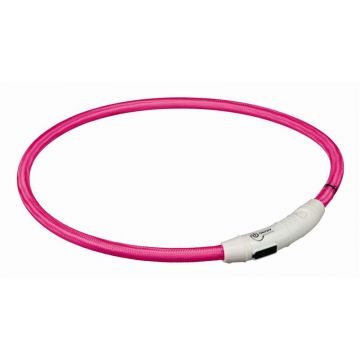 Trixie Flash Leuchtring USB pink L-XL 65 cm/7 mm Trixie Flash Leuchtring USB pink L-XL 65 cm/7 mm