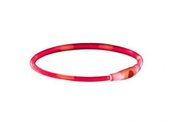 Trixie Flash Leuchtring USB rot S-M 40 cm/8 mm Trixie Flash Leuchtring USB rot S-M 40 cm/8 mm