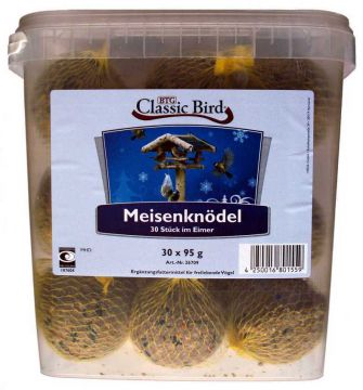 Classic Bird 30 Knödel mit Netz im Eimer