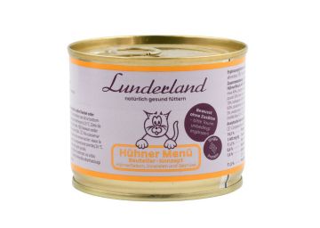 Lunderland H&uuml;hner Men&uuml; f&uuml;r Katzen 200 g