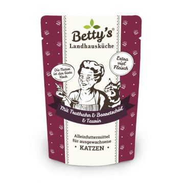 Bettys Landhausküche Katze FB Truthahn mit Borretschöl 100g (Menge: 12 je Bestelleinheit) Bettys Landhausküche Katze FB Truthahn mit Borretschöl 100g (Menge: 12 je Bestelleinheit)