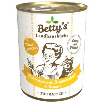Bettys Landhausküche Katze Dose Huhn pur 400g (Menge: 6 je Bestelleinheit) Bettys Landhausküche Katze Dose Huhn pur 400g (Menge: 6 je Bestelleinheit)
