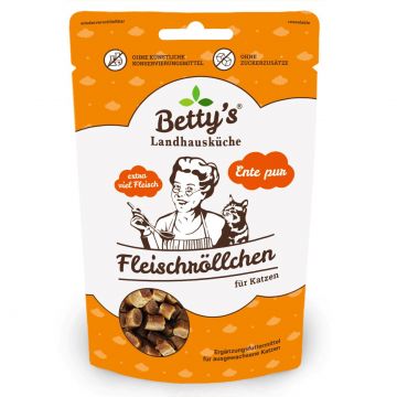 Bettys Landhausk&uuml;che Cat Snack Fleischr&ouml;llchen Ente 50g