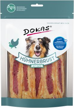 Dokas Dog Hühnerbrustfilet mit Ente 220 g (Menge: 8 je Bestelleinheit)