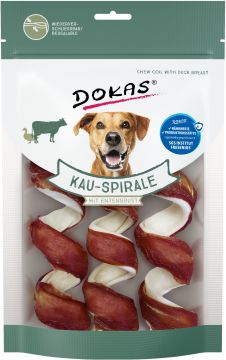 Dokas Dog Kauspirale mit Entenbrustbrust 3 St. 110 g (Menge: 8 je Bestelleinheit)