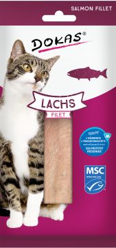 Dokas Cat 100% delikates Lachsfilet 22g (Menge: 9 je Bestelleinheit)