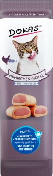 Dokas Cat Snack Hühnchen Rolle mit Thunfisch 10g (Menge: 32 je Bestelleinheit)