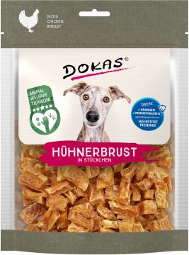 Dokas Hunde Snack Hühnerbrust in Stücken 170g - welfare chicken (Menge: 7 je Bestelleinheit)