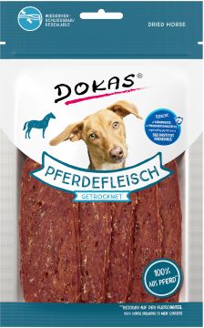 Dokas Dog Pferdefleisch getrocknet 60g (Menge: 12 je Bestelleinheit)