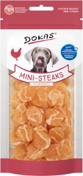 Dokas Dog Mini Steaks Hühnerbrust 50g (Menge: 12 je Bestelleinheit)